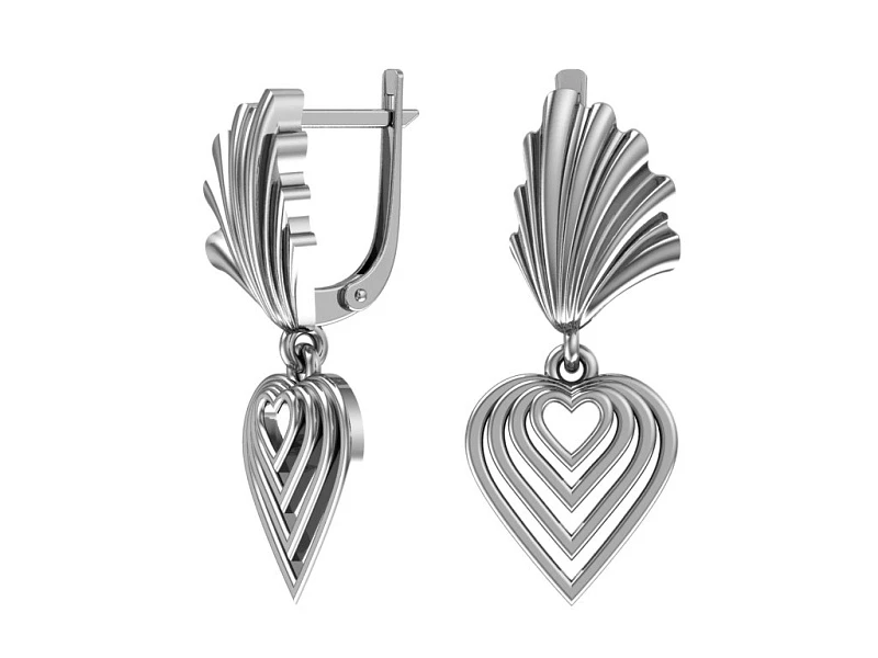 Серьги «Покровский» серебряные