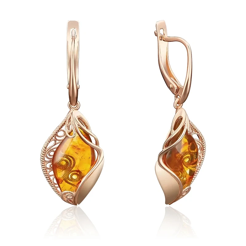 Серьги «ПЛАТИНА» золотые