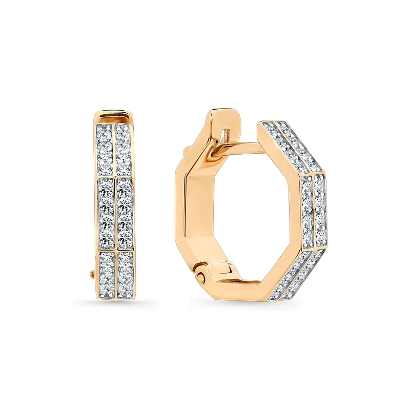 Серьги «Мастер Бриллиант» золотые