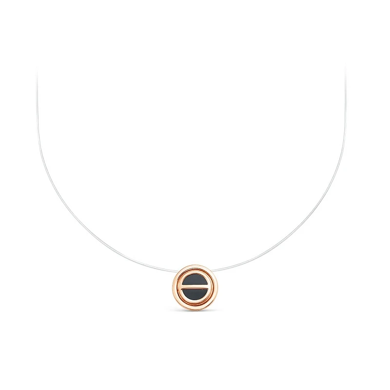 Колье  из красного золота с ониксом