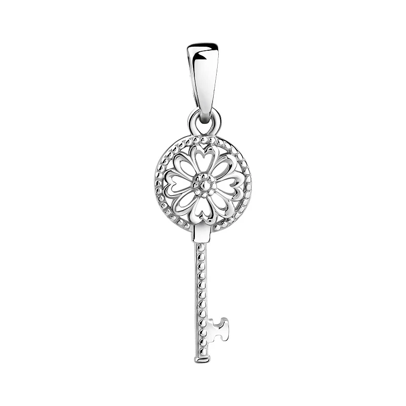 Подвеска  серебряная с фианитом