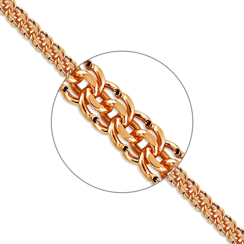 Цепь «KARATOV» золотая