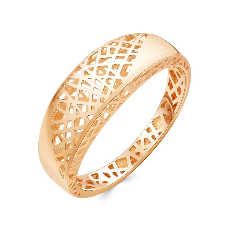 Кольцо  из красного золота