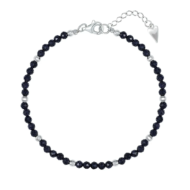 Браслет  серебряный со шпинелью