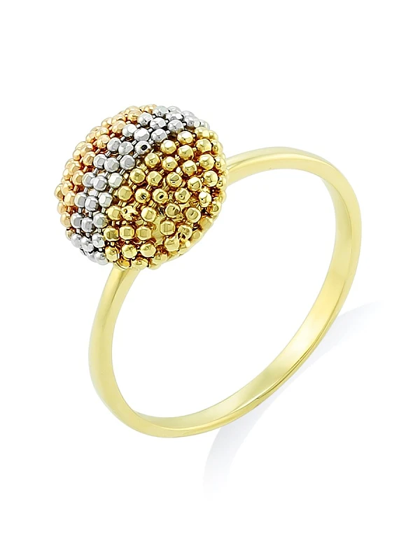 Кольцо  из комбинированного золота