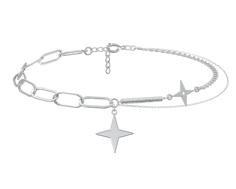 Браслет  серебряный