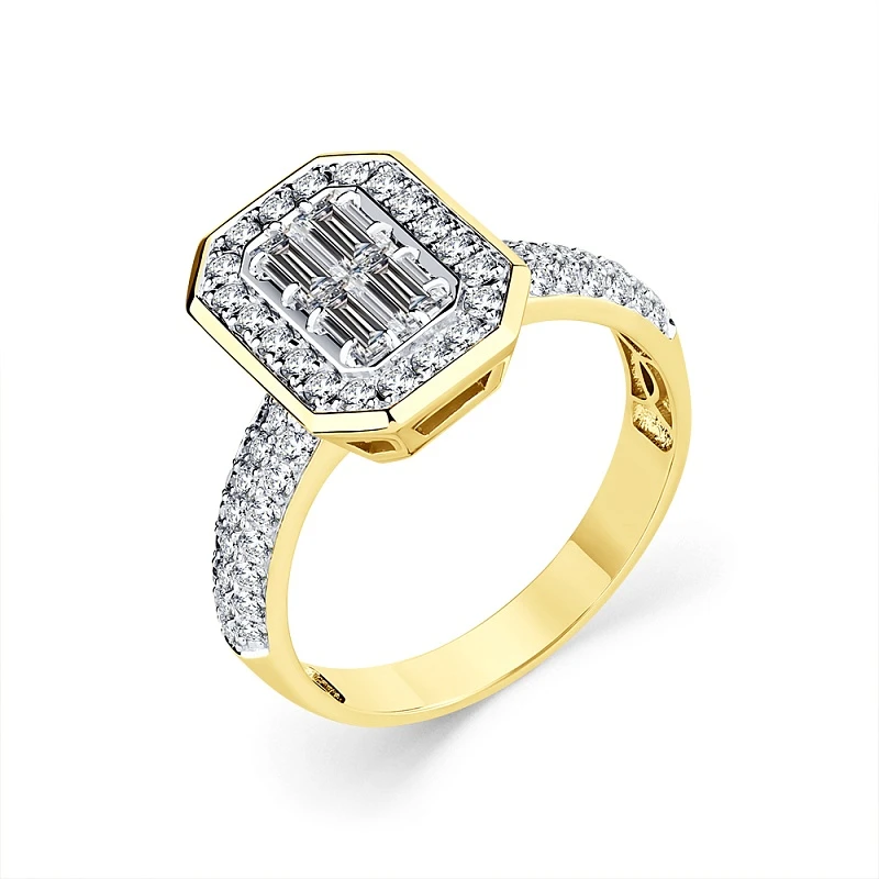 Кольцо  золотое с природным бриллиантом