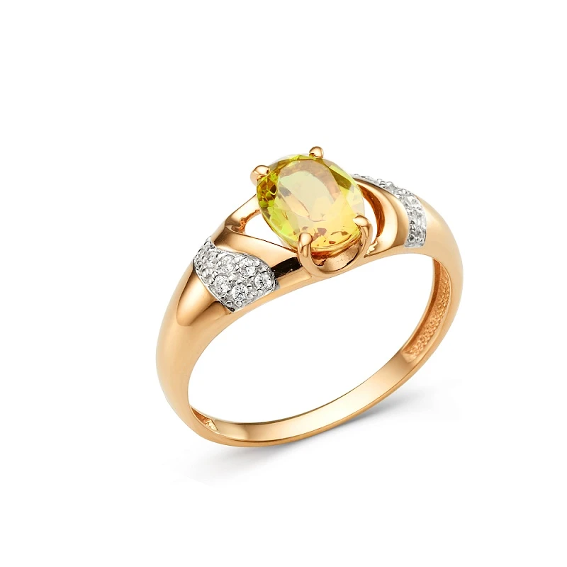 Кольцо  из красного золота