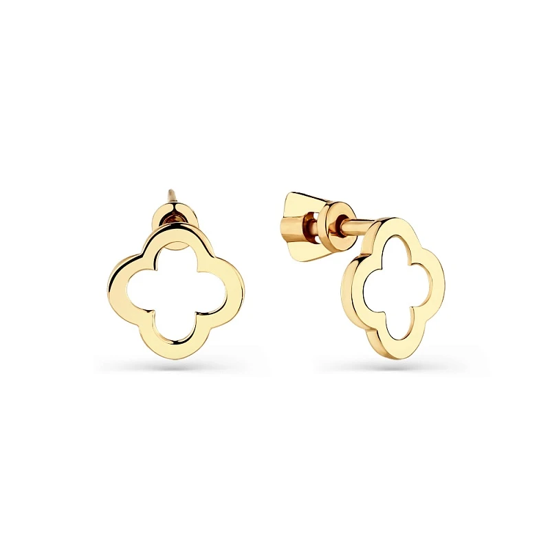 Серьги  из красного золота