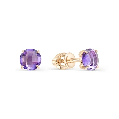 Серьги «MAGIC STONES» золотые