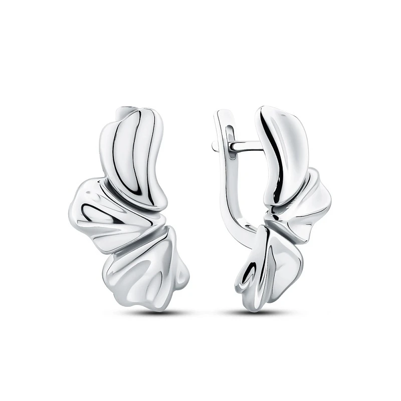 Серьги  серебряные