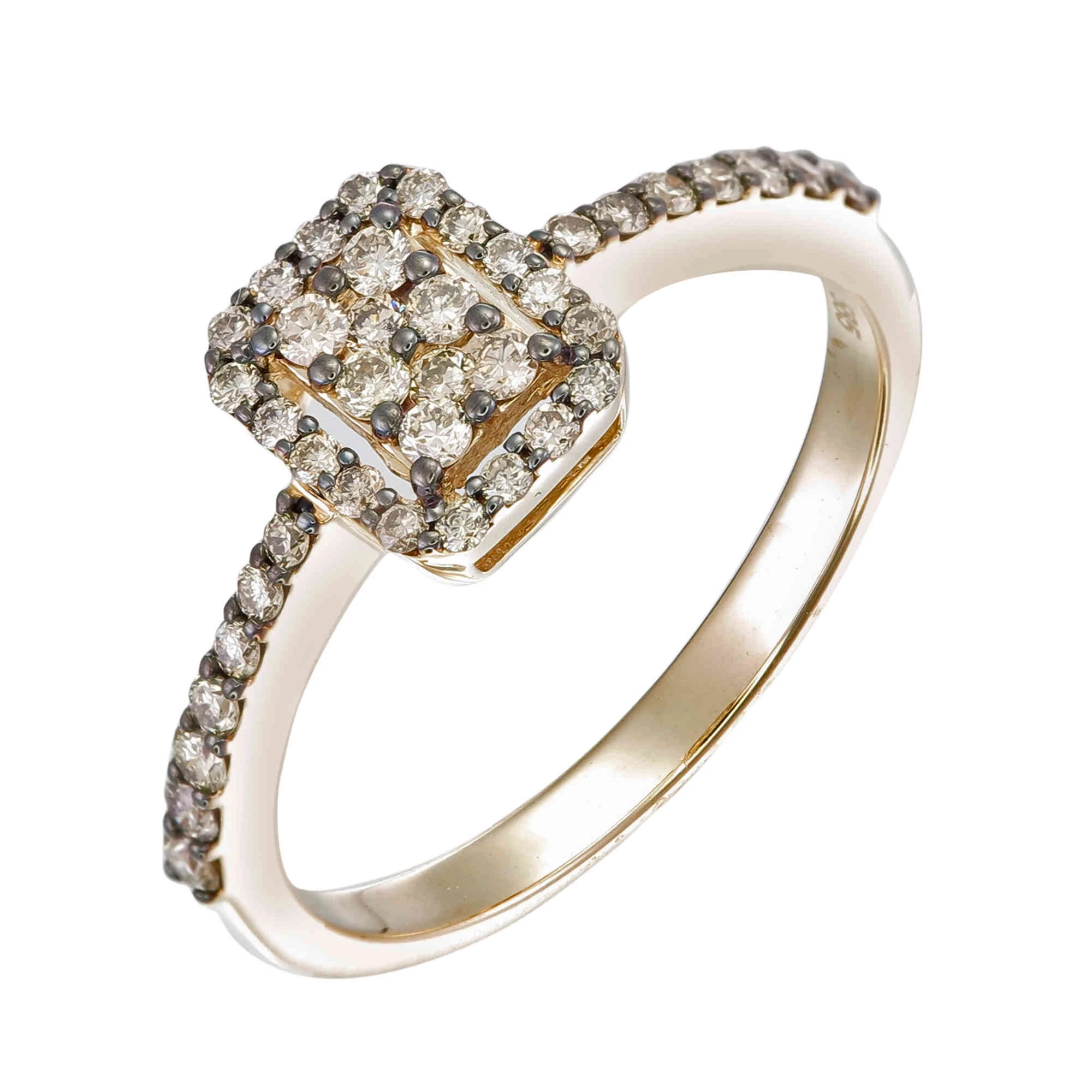 Кольцо  золотое с природным бриллиантом