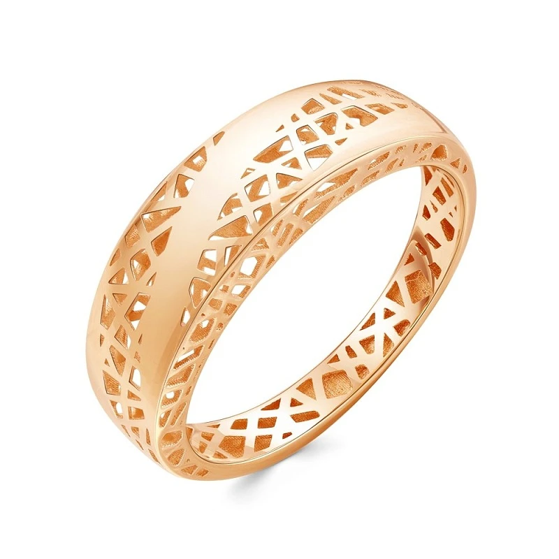 Кольцо  из красного золота