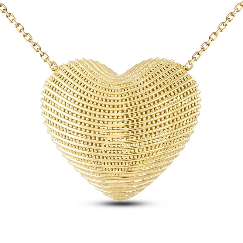 Колье  из серебра с лимонной позолотой