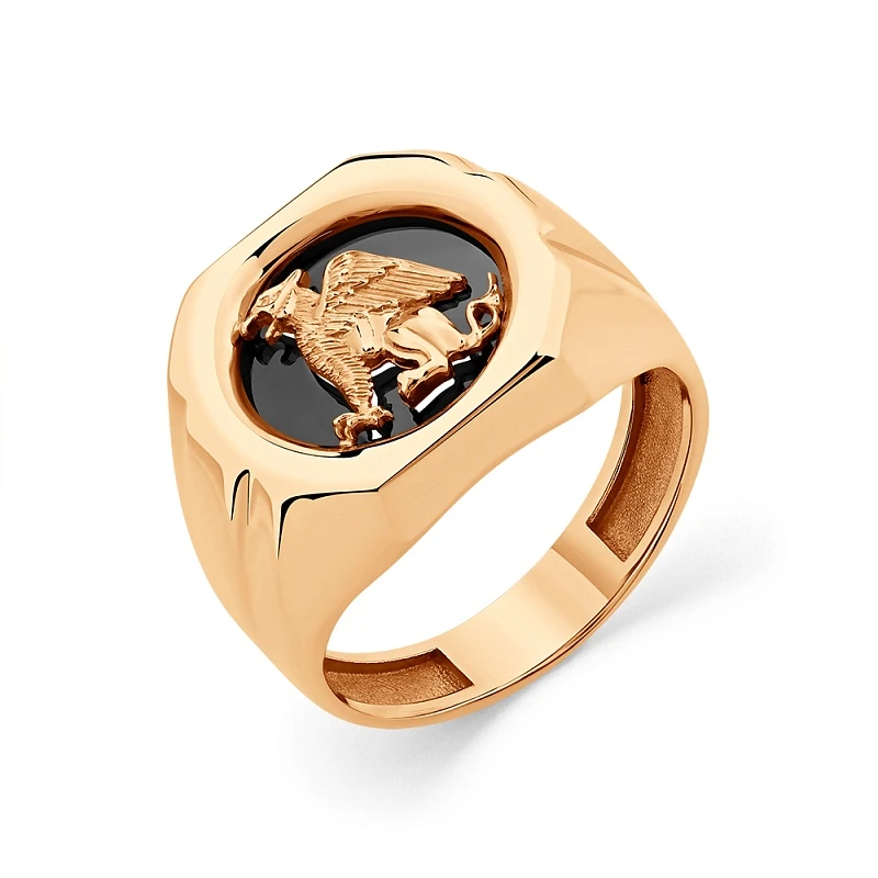 Кольцо  из красного золота