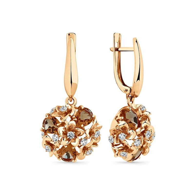 Серьги «Мастер Бриллиант» золотые