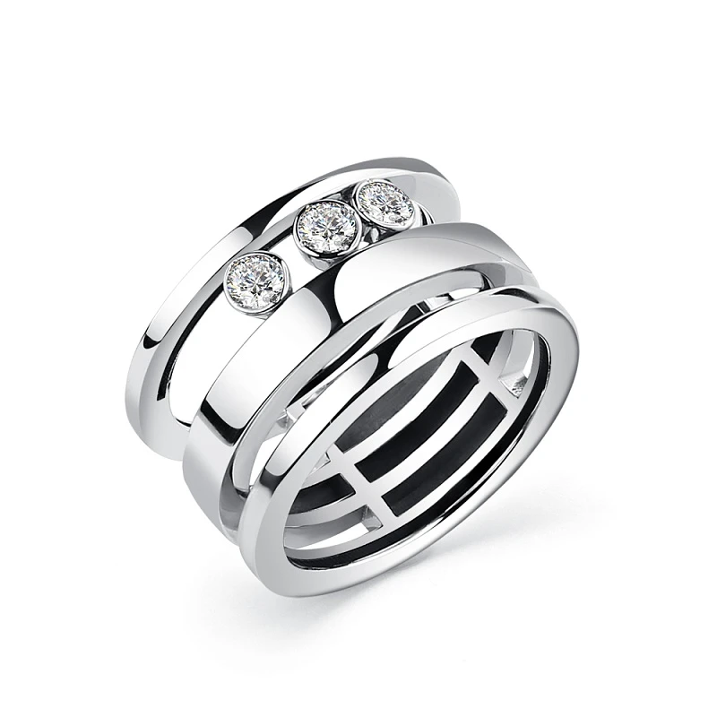 Кольцо  из белого золота с природным бриллиантом