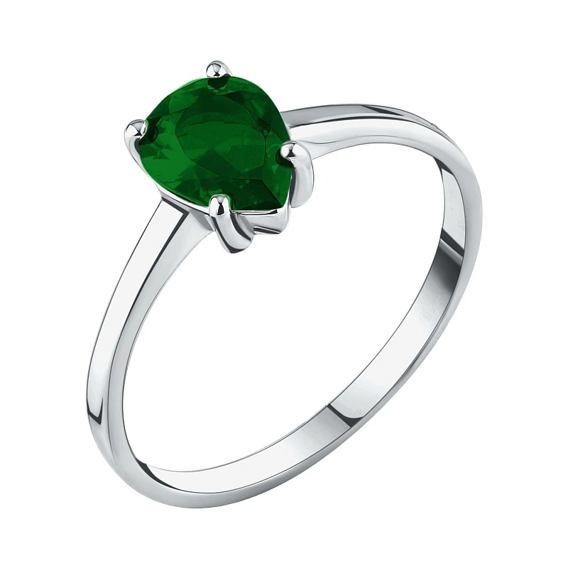 Кольцо  серебряное с кварцем