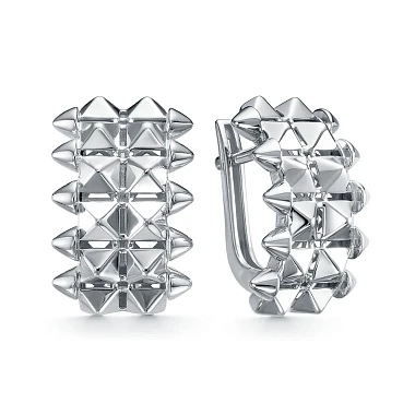 Серьги «BERGER» серебряные