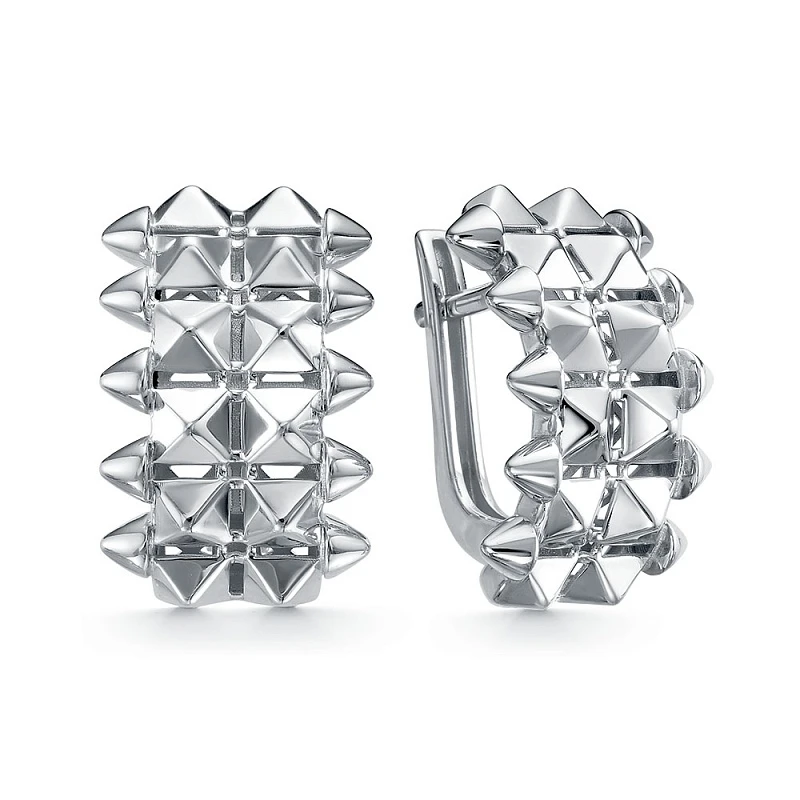 Серьги «BERGER» серебряные
