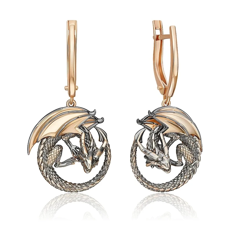 Серьги «ПЛАТИНА» золотые