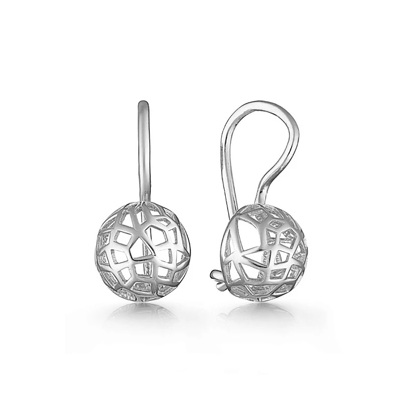 Серьги  серебряные