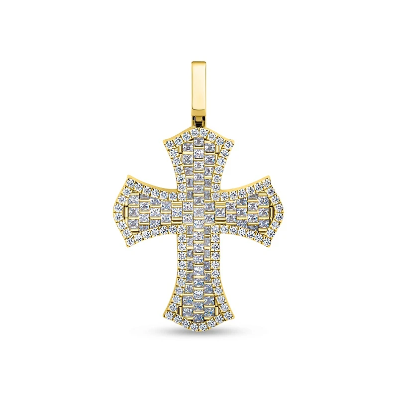 Подвеска  из серебра с лимонной позолотой с фианитом