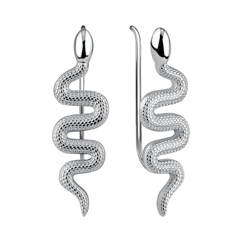 Серьги  серебряные