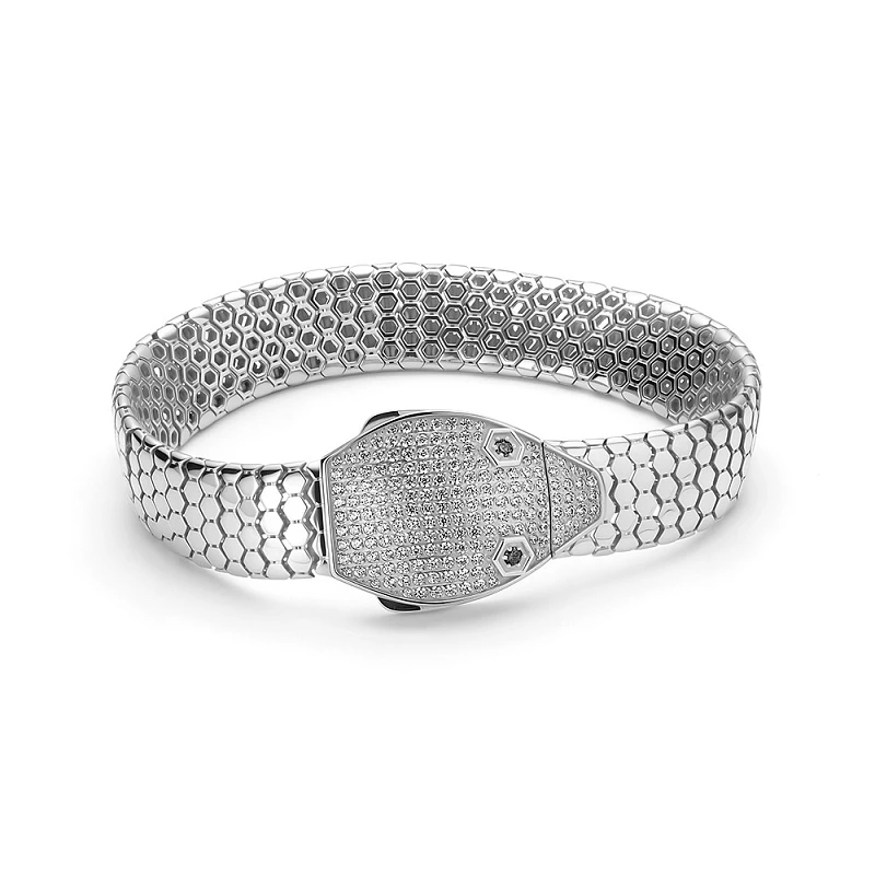 Браслет  серебряный с фианитом