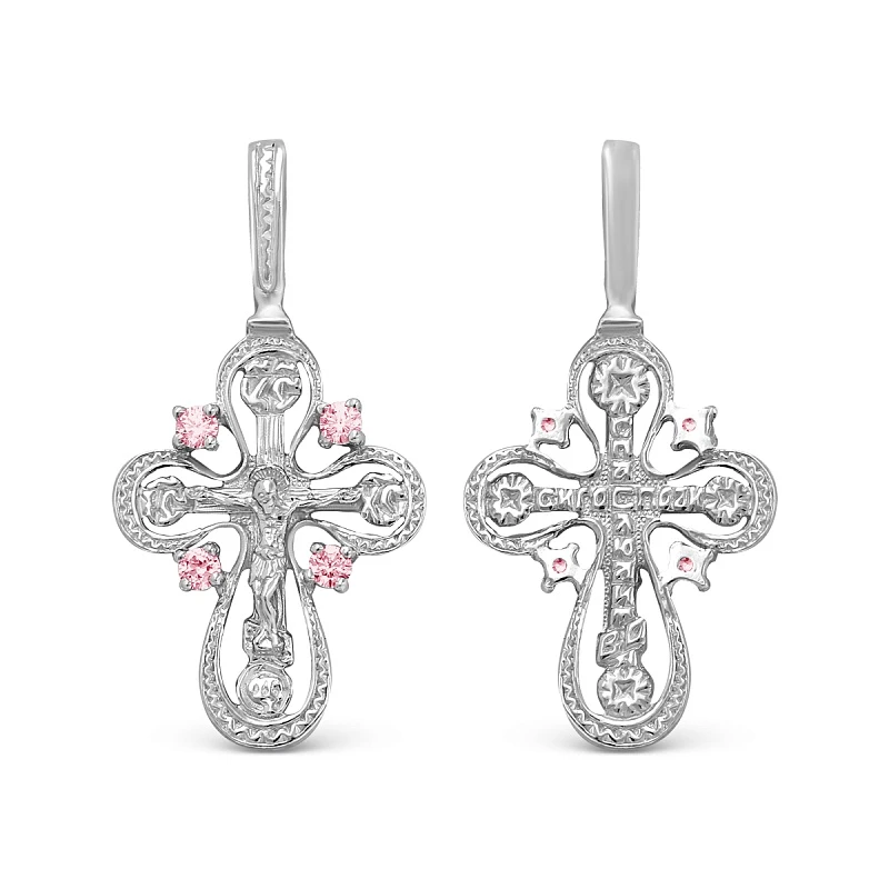 Подвеска  серебряная с фианитом