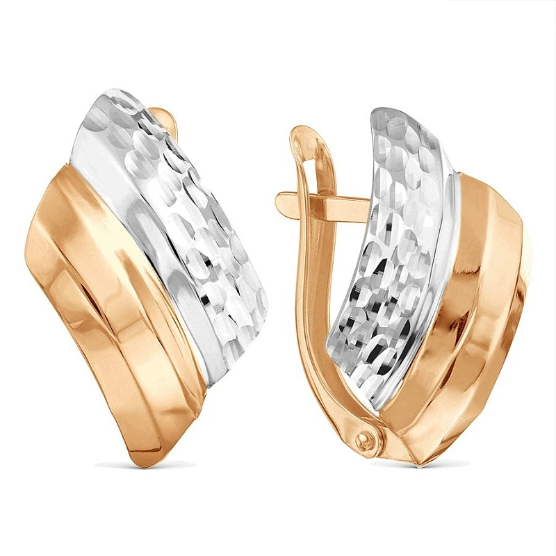 Серьги «KARATOV» из красного золота