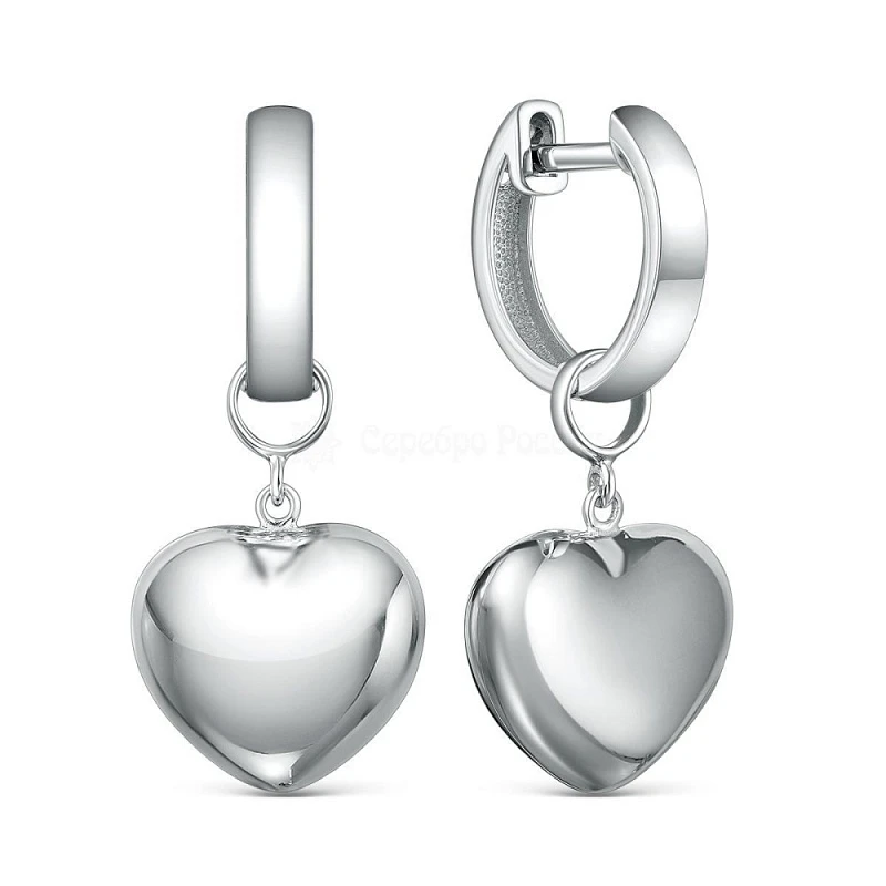 Серьги  серебряные