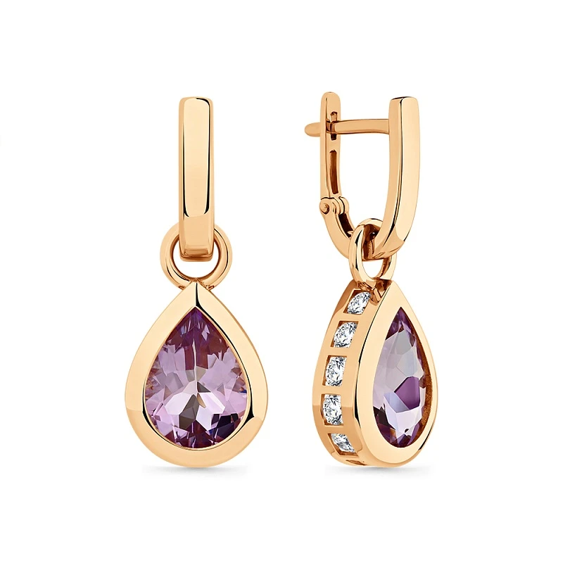 Серьги «Мастер Бриллиант» золотые