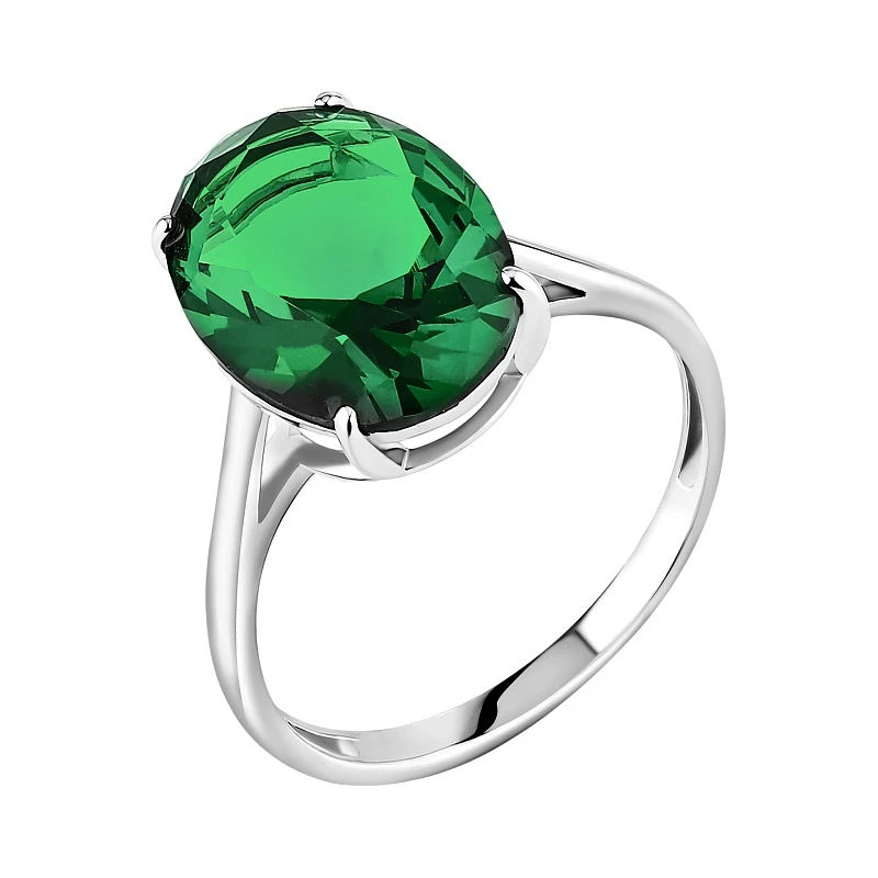 Кольцо  серебряное с кварцем