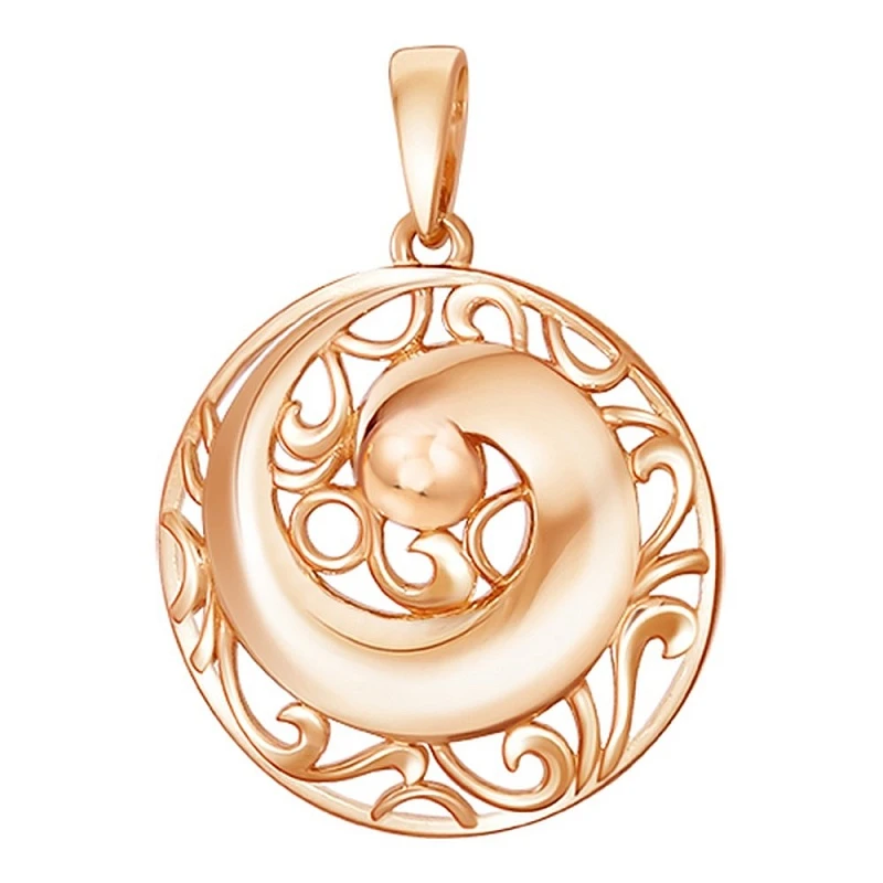 Подвеска  из красного золота