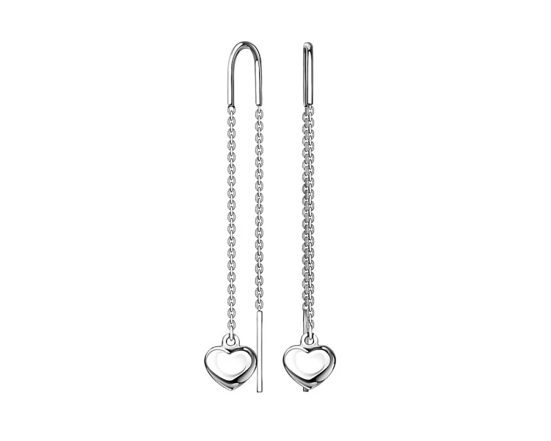 Серьги  серебряные