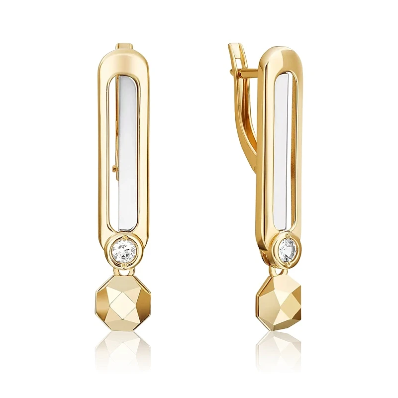 Серьги «ПЛАТИНА» золотые