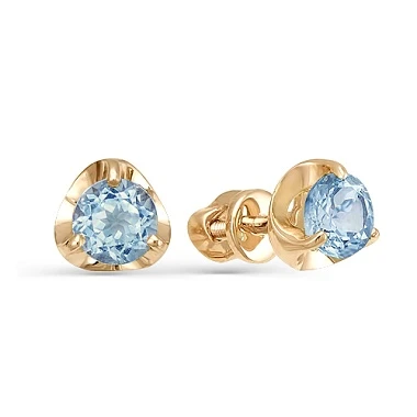 Серьги «MAGIC STONES» золотые