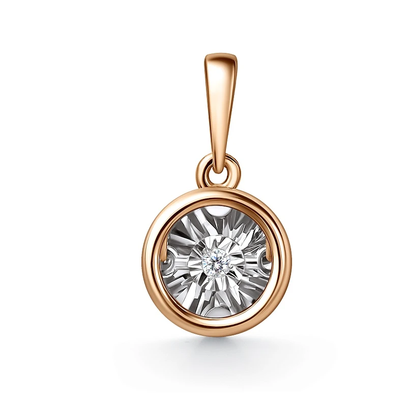 Подвеска «Grigoriev» из красного золота с бриллиантом