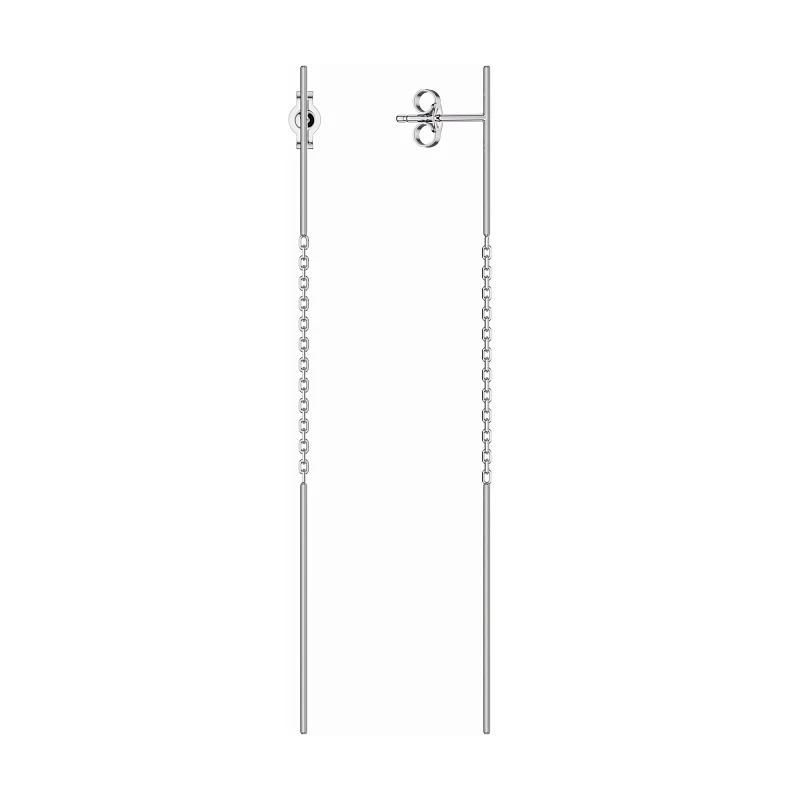 Серьги  серебряные