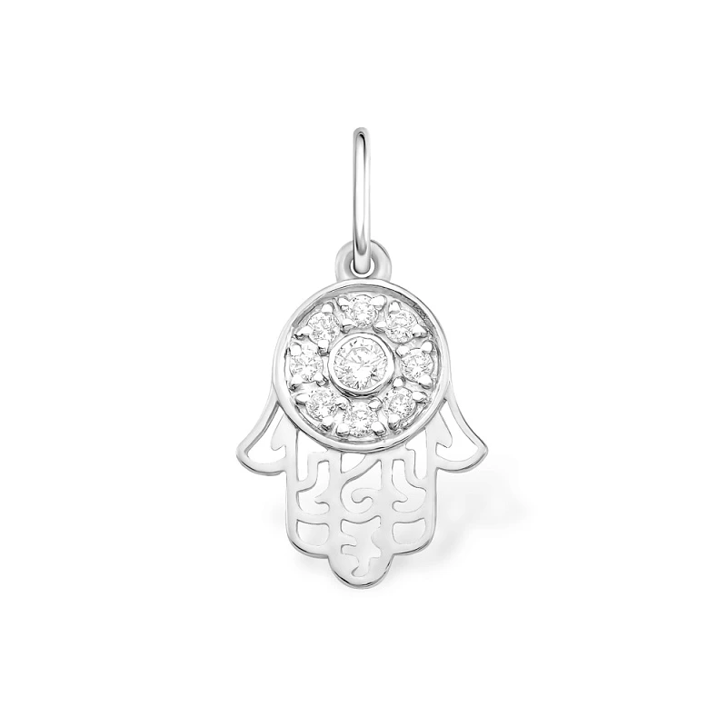 Подвеска  серебряная с фианитом