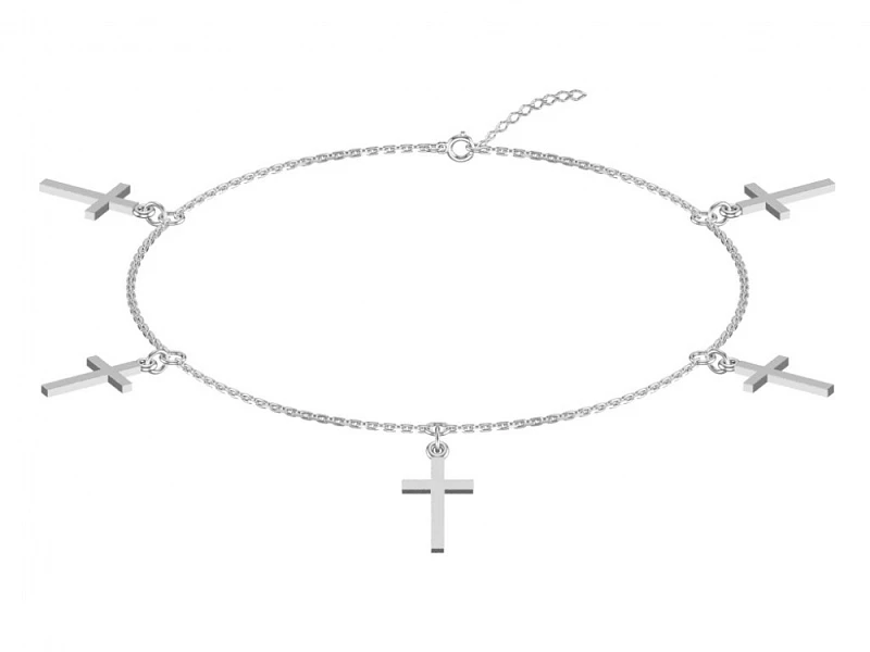 Браслет  серебряный