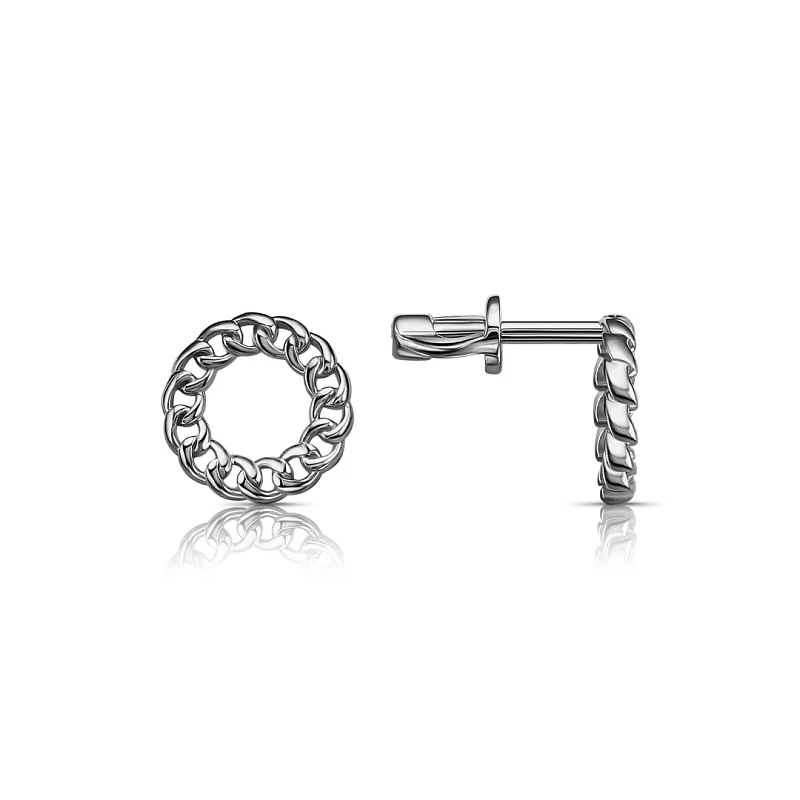 Серьги  серебряные