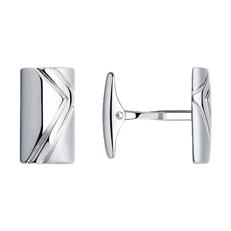 Запонки  серебряные