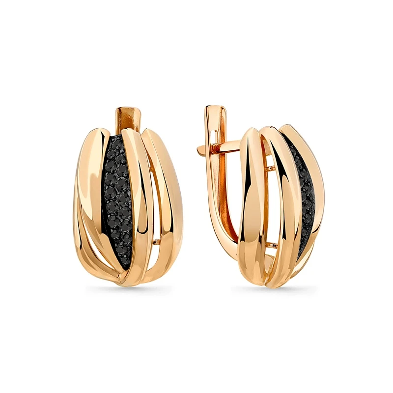 Серьги «Мастер Бриллиант» золотые