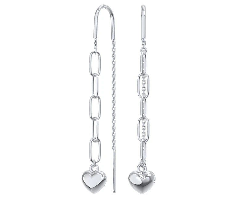 Серьги  серебряные