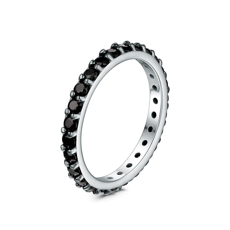 Кольцо  серебряное с фианитом