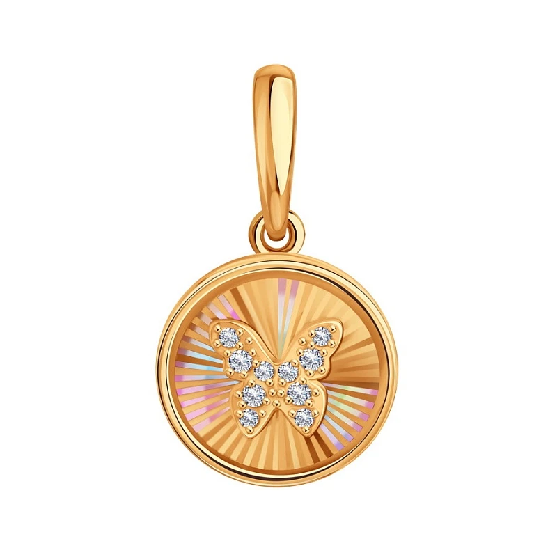 Подвеска «KARATOV» золотая