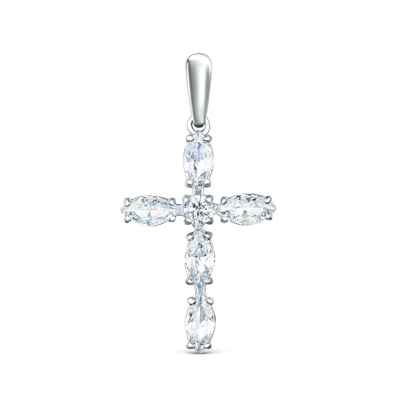 Подвеска  серебряная с фианитом