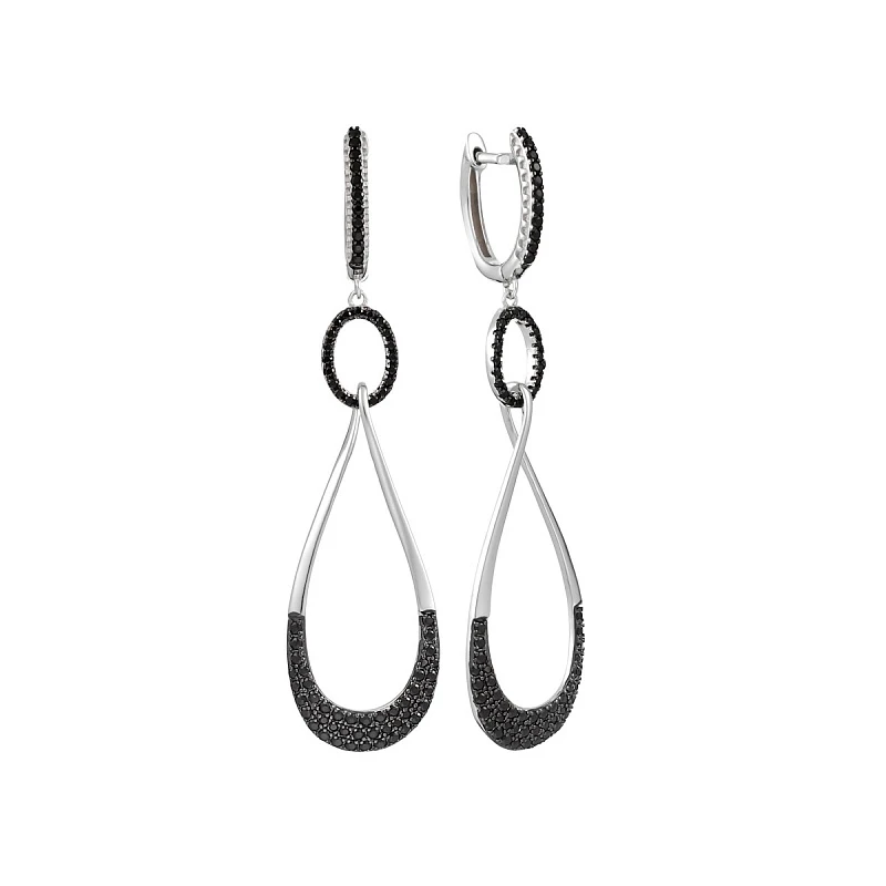 Серьги «FRESH» серебряные
